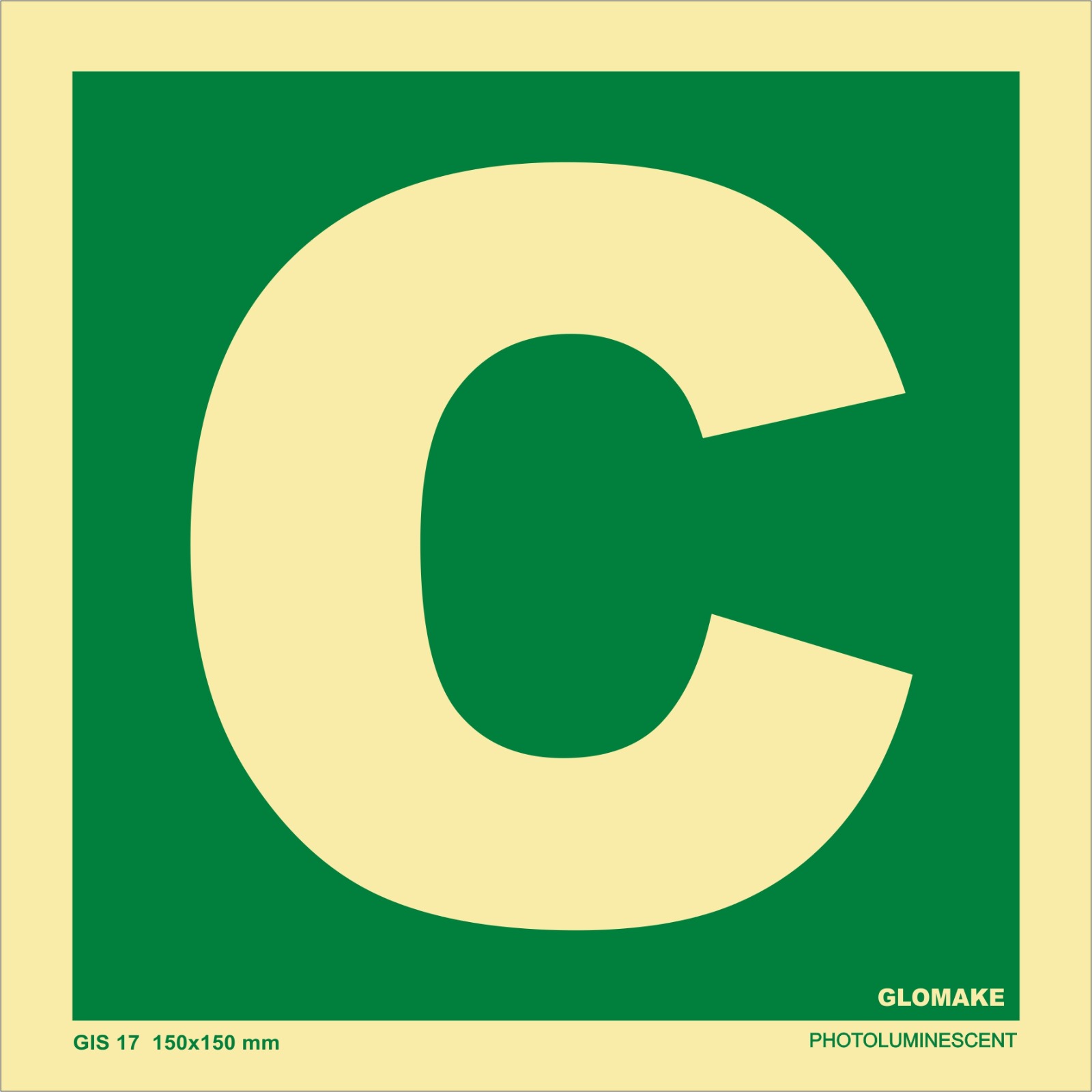 FIRE EXTINGUISHER IDENTIFICATION (LETTER C )
(GIS 17)